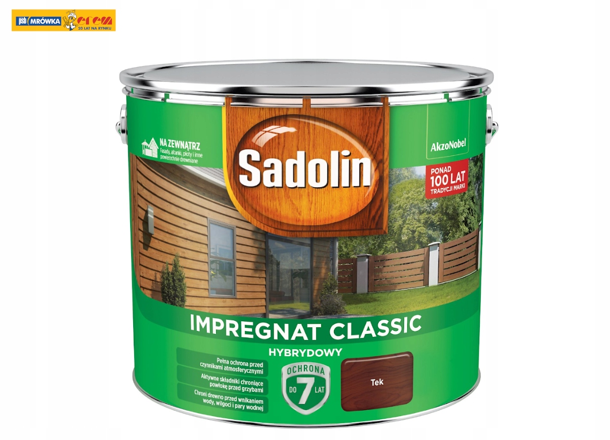 Sadolin Classic Impregnat 9l Tek Marka Sadolin