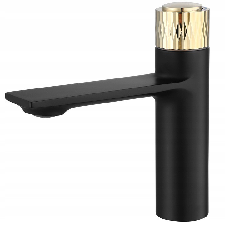 Umývadlová batéria Storm Black Gold Čierna Nízka Rea