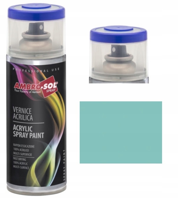 Spray zielony połysk lakier akrylowy turkusowy jasny RAL6027