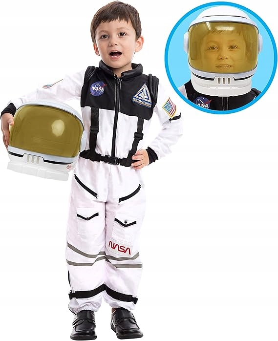 Strój Kostium Przebranie Astronauta Kosmonauta Roz 110-122cm 5-7 Lat