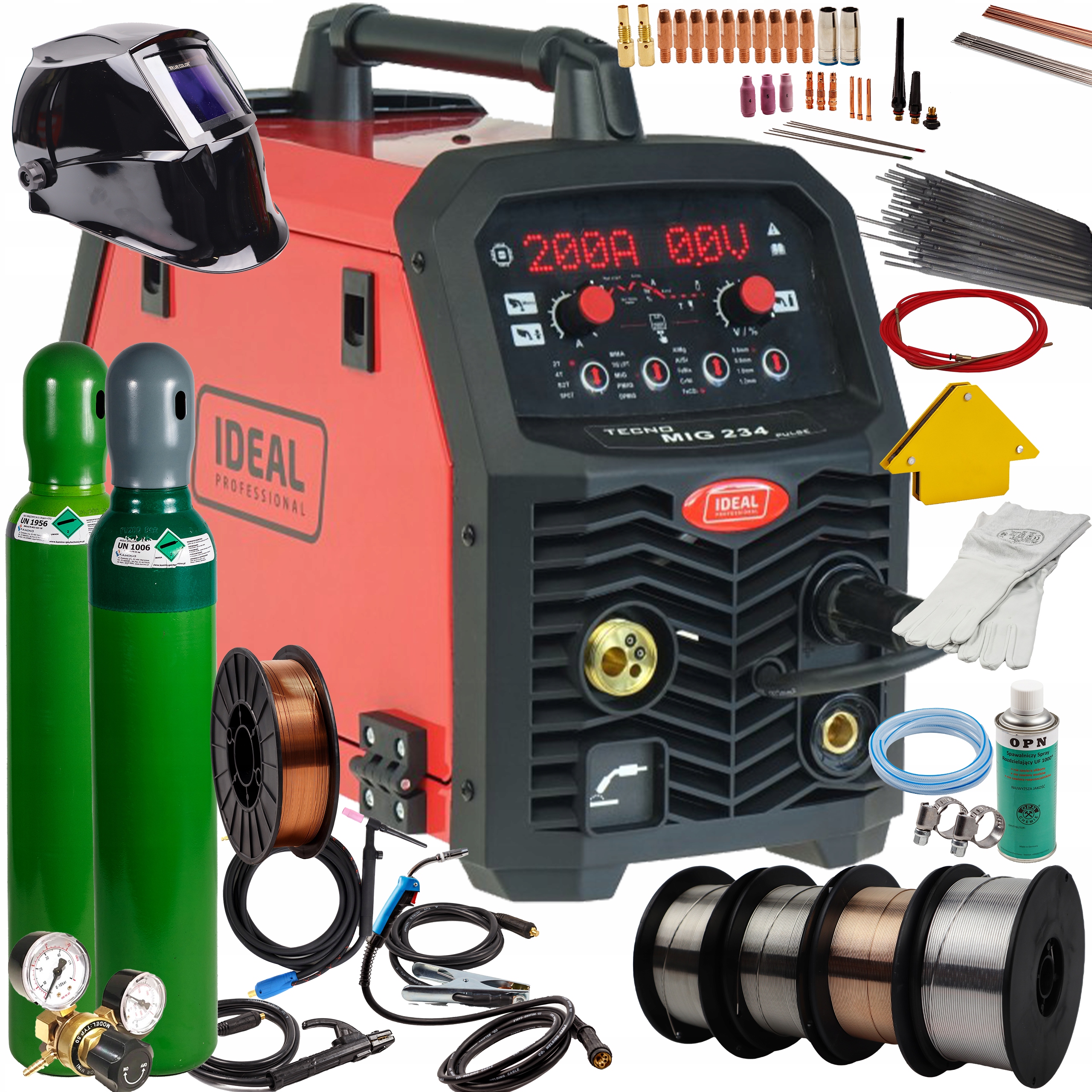 Svařovač Migomat Ideal 234 Pulse poloautomatický svařovací set 2 ks