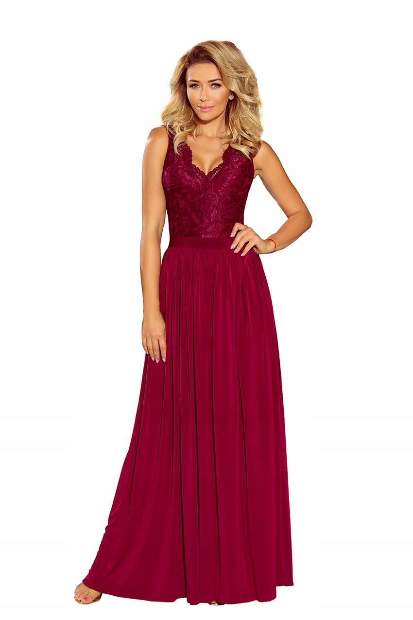 

Elegancka sukienka maxi Koronka wesele impreza bal