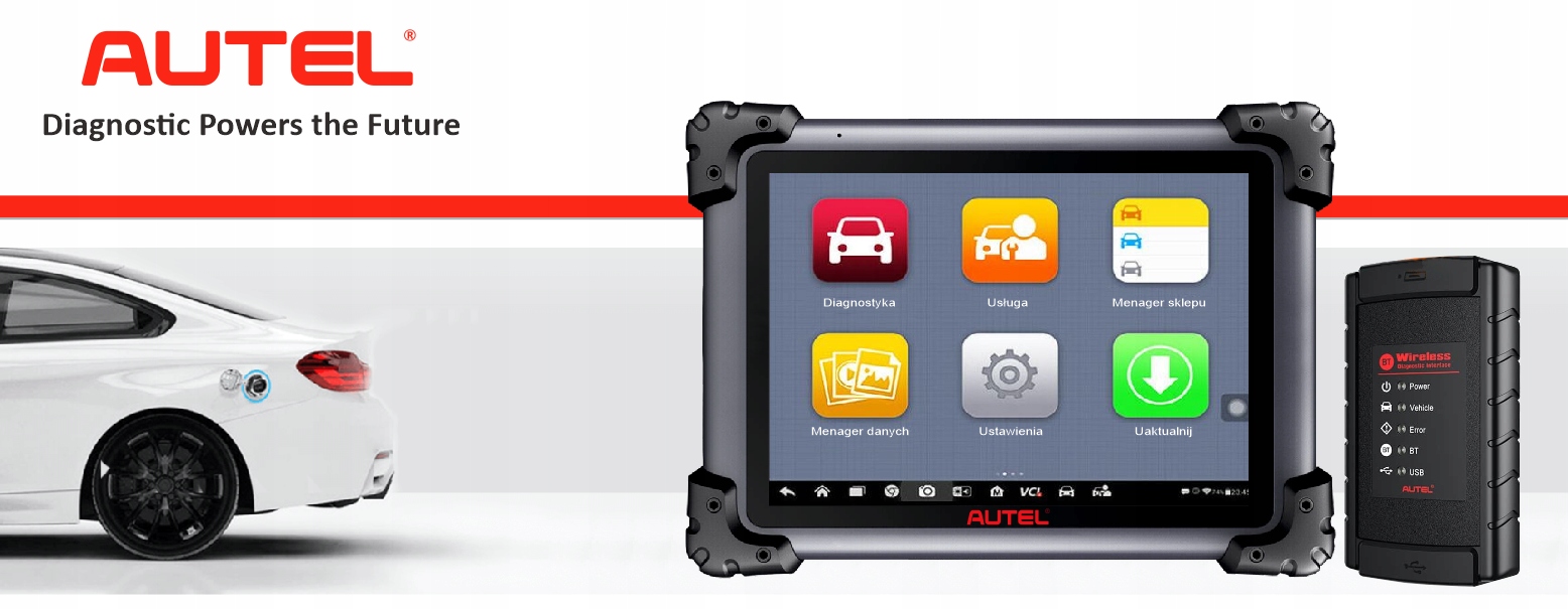 AUTEL MS908S MaxiSYS 10 LCD ZESTAW POWERFULL PL Marka Autel