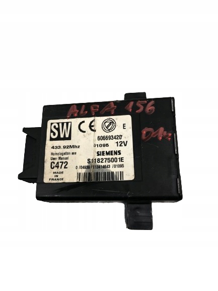 Module de la serrure Central ALFA ROMEO 156 KOMBI 606693420