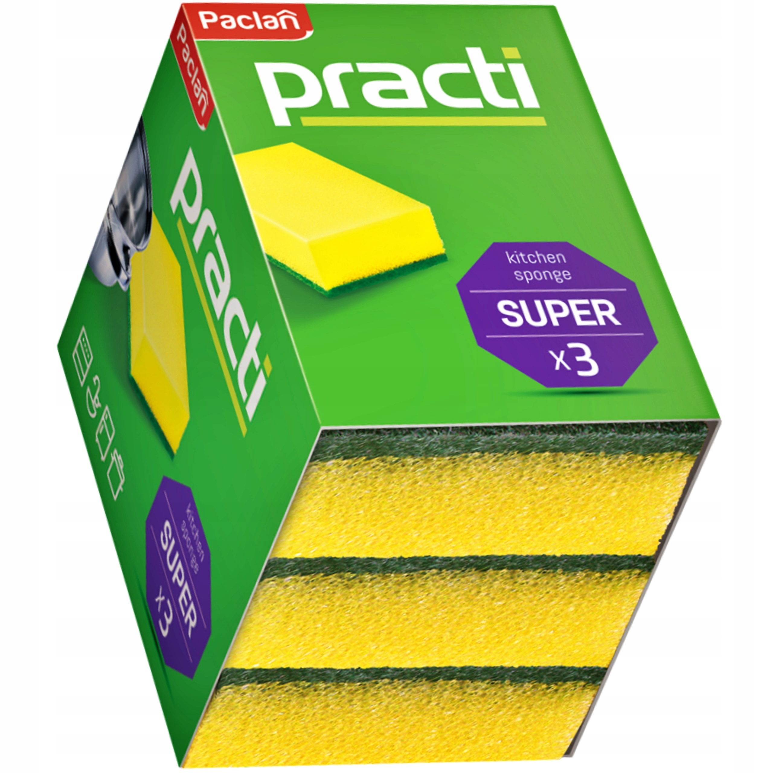 

Gąbki Do Naczyń Paclan Zmywaki Kuchenne 3SZT