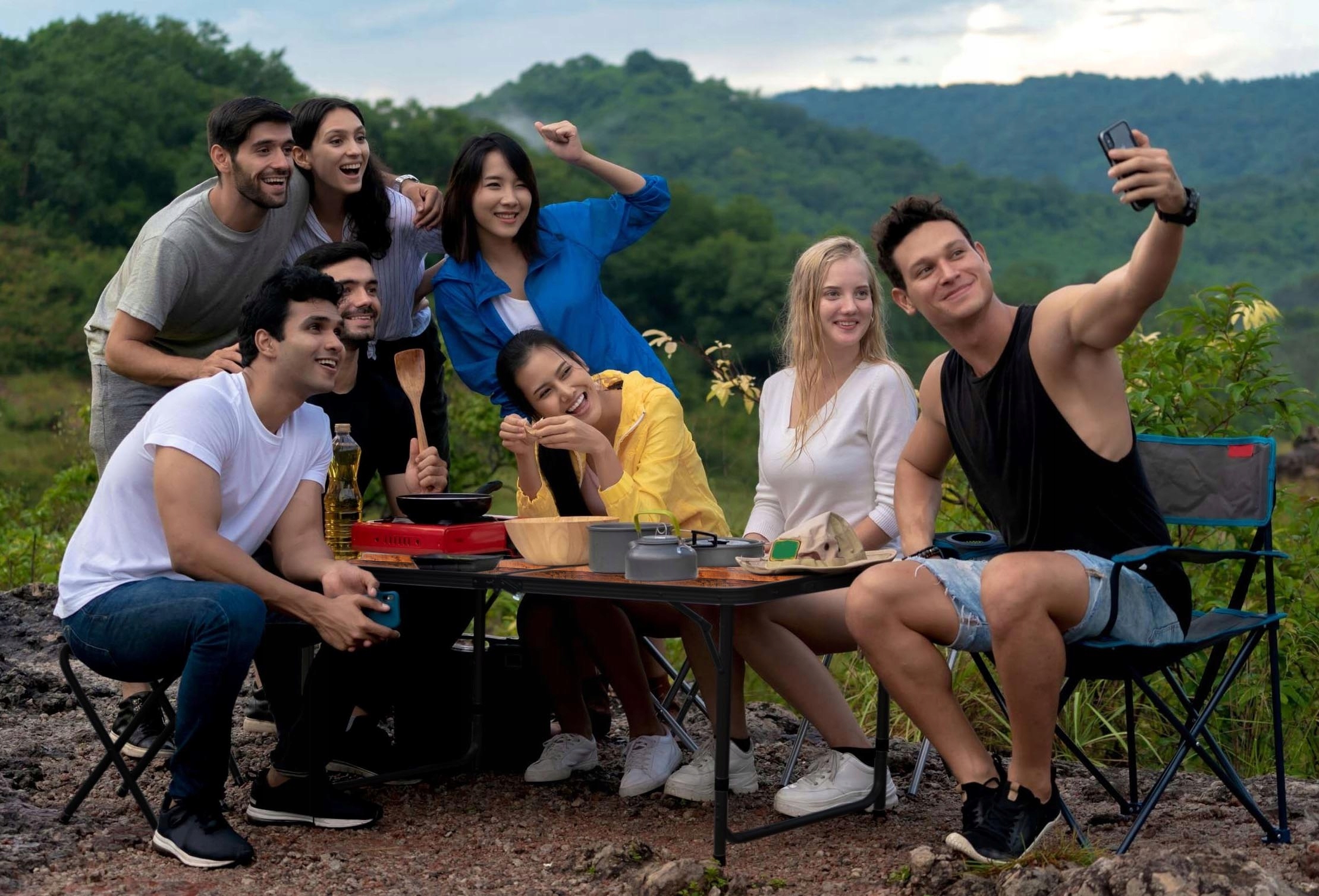 Turistický Kempingový Stolek Trip 120X60 CM Loft Skládací Piknikový Kufr