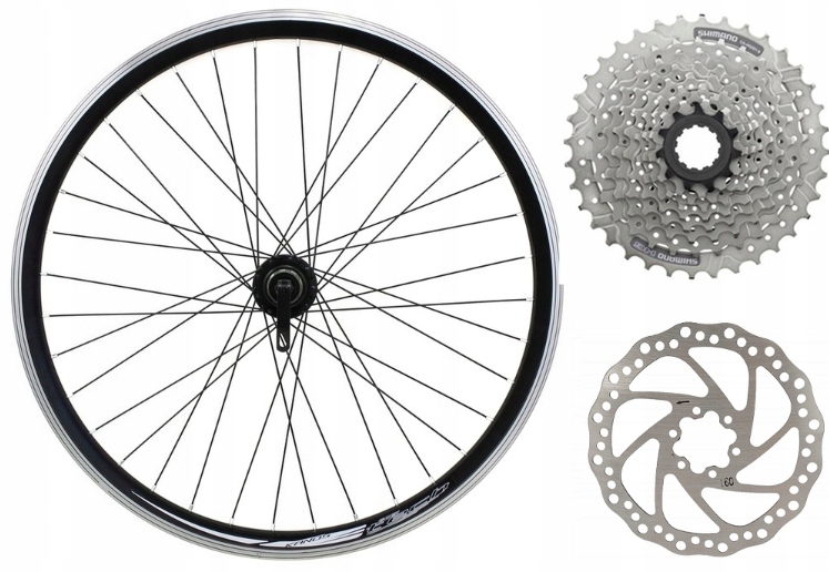 Koło Rowerowe 28 29 Cali Tylne Kaseta Shimano 9-RZ Tarczowe Disc Centerlock