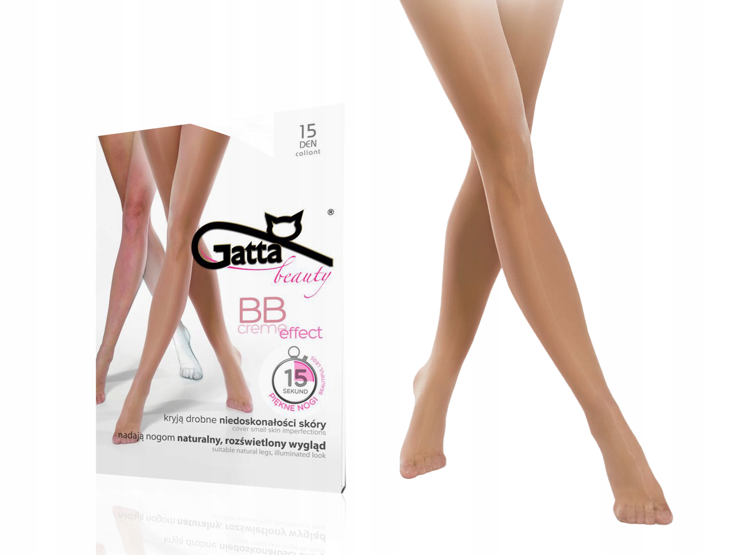 

Rajstopy Gatta Bb Creme Effect, 15 den, daino, 3-M