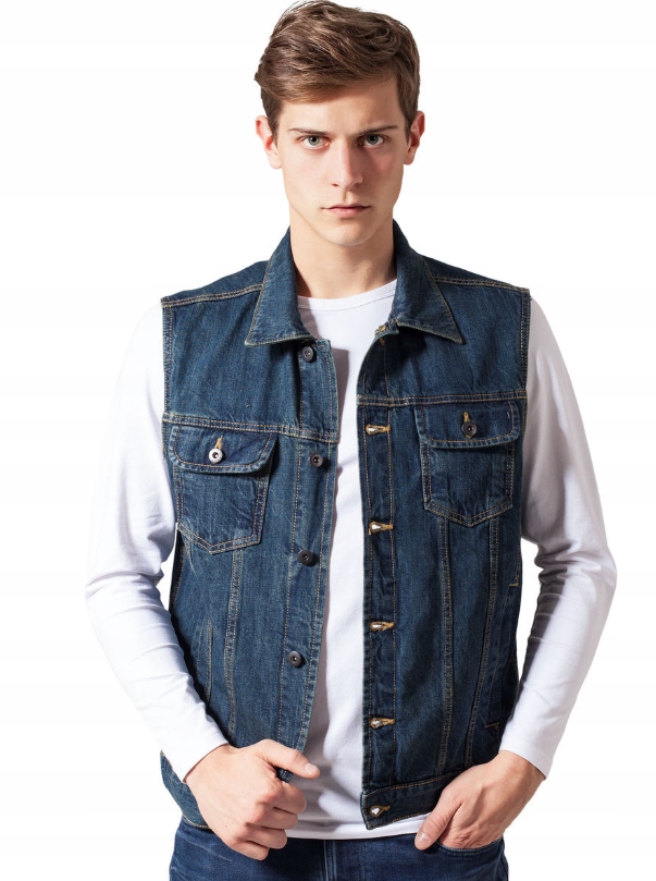 Urban Classics Pánská Modrá Džínová Vesta M 6BA