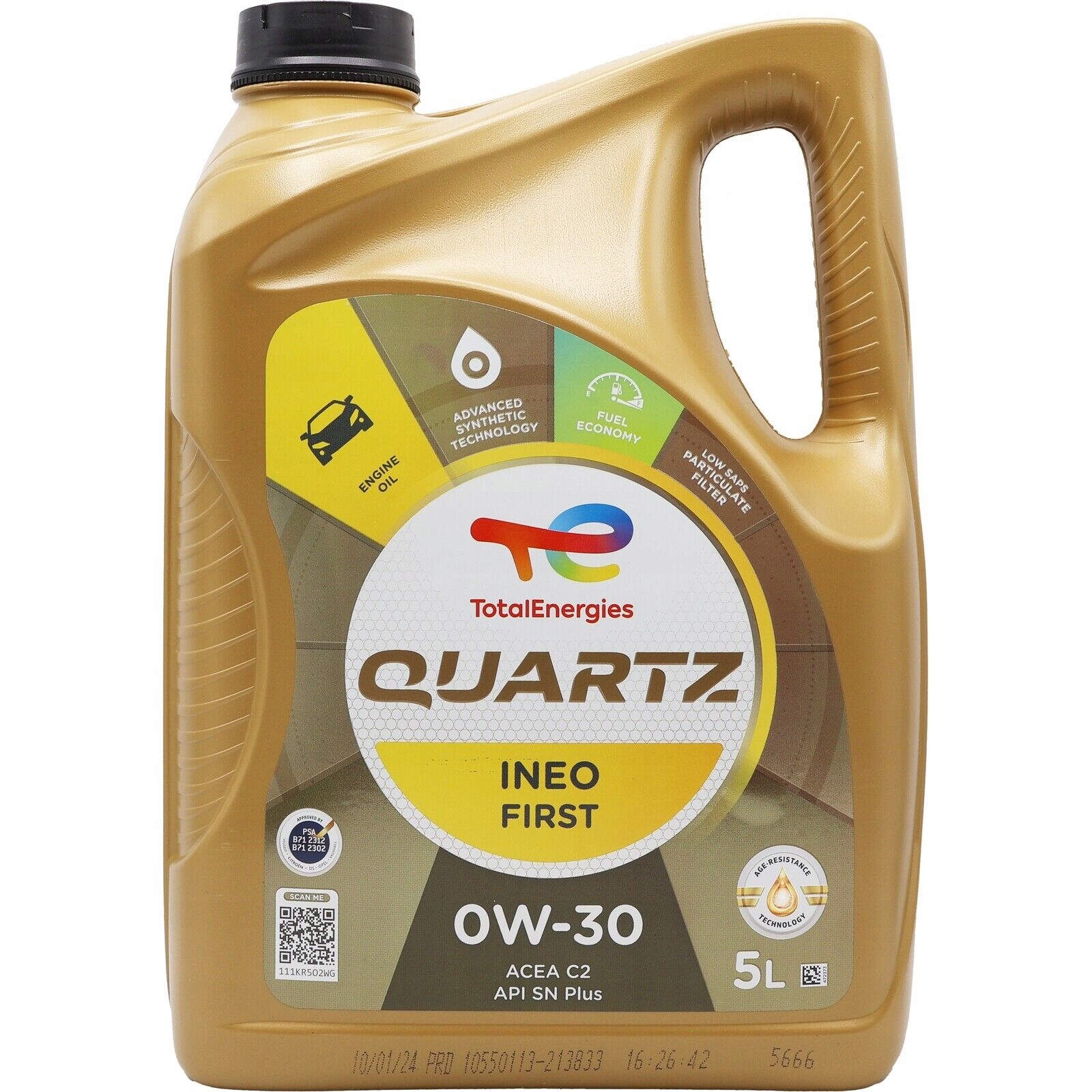 Olej Total Quartz Ineo First C2 0W30 5L