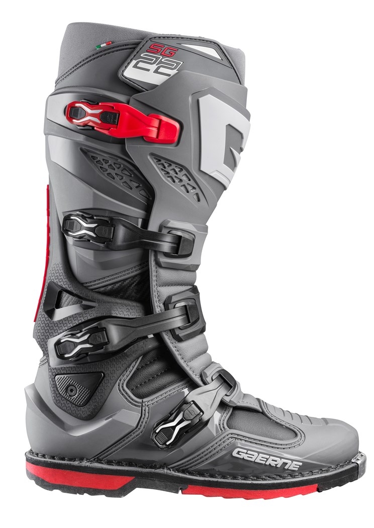 Gaerne Crossové/enduro Topánky Model SG-22 Anthracite/black/red Farba Antrac (48)