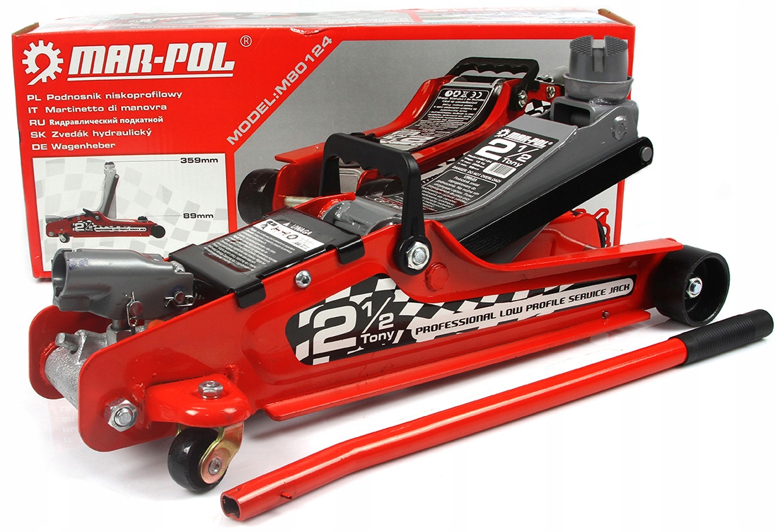 PODNOŚNIK HYDRAULICZNY 2500kg ŻABA LEWAREK 2,5T KLINY ZESTAW Udźwig 2500 kg