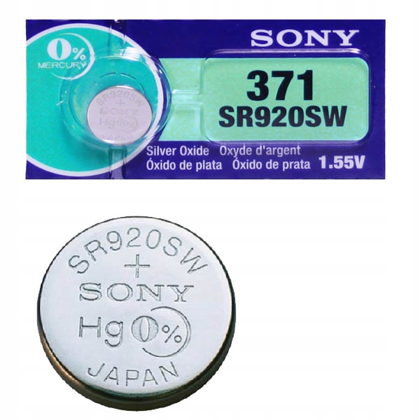 bateria SONY Originał 371 SR920SW 920 1.55V 1szt - Sklep, Opinie, Cena w