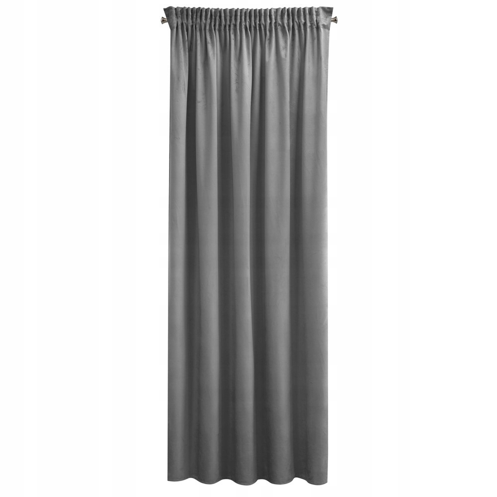 

Zasłona 140x270 stalowa welwetowa Pierre Cardin