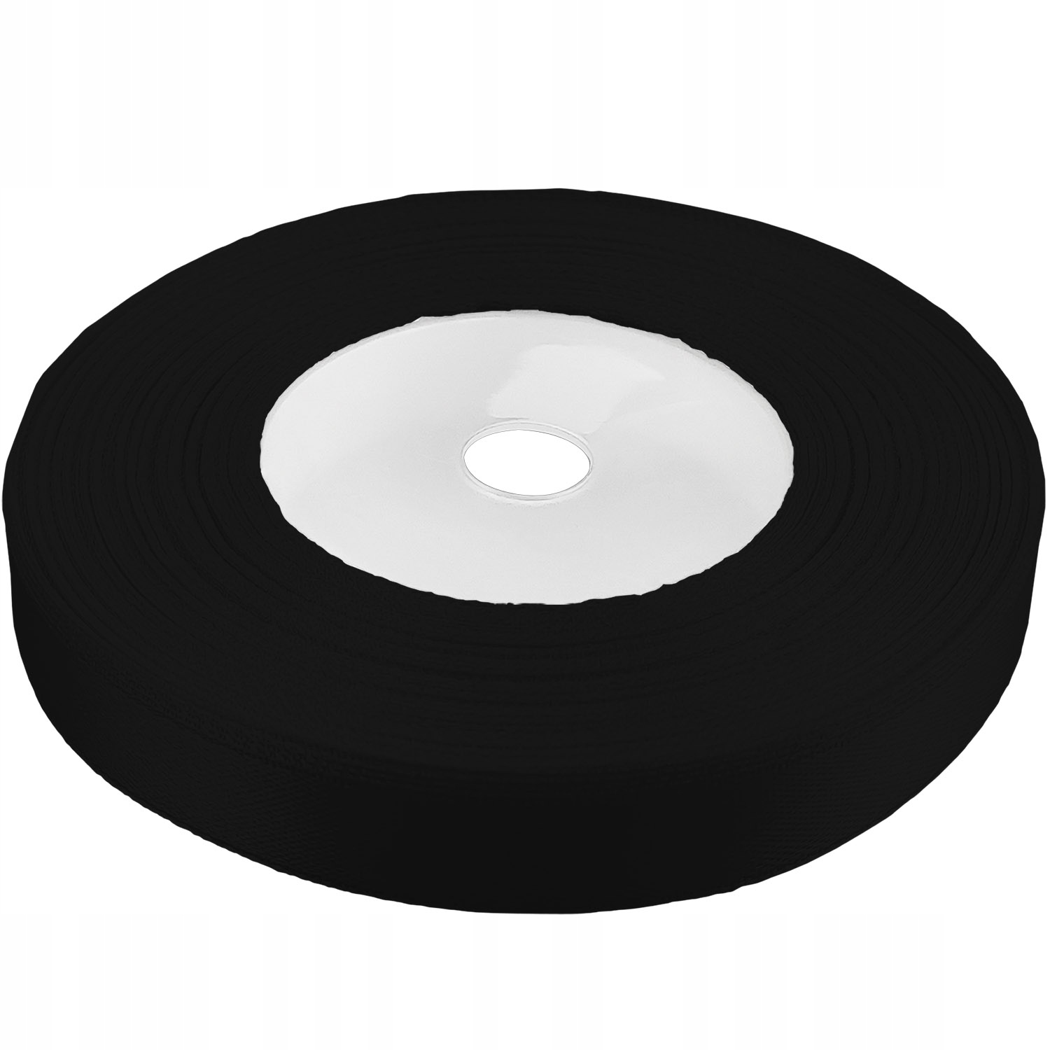 

Wstążki wstążka tasiemka satynowa czarna 12mm 32mb
