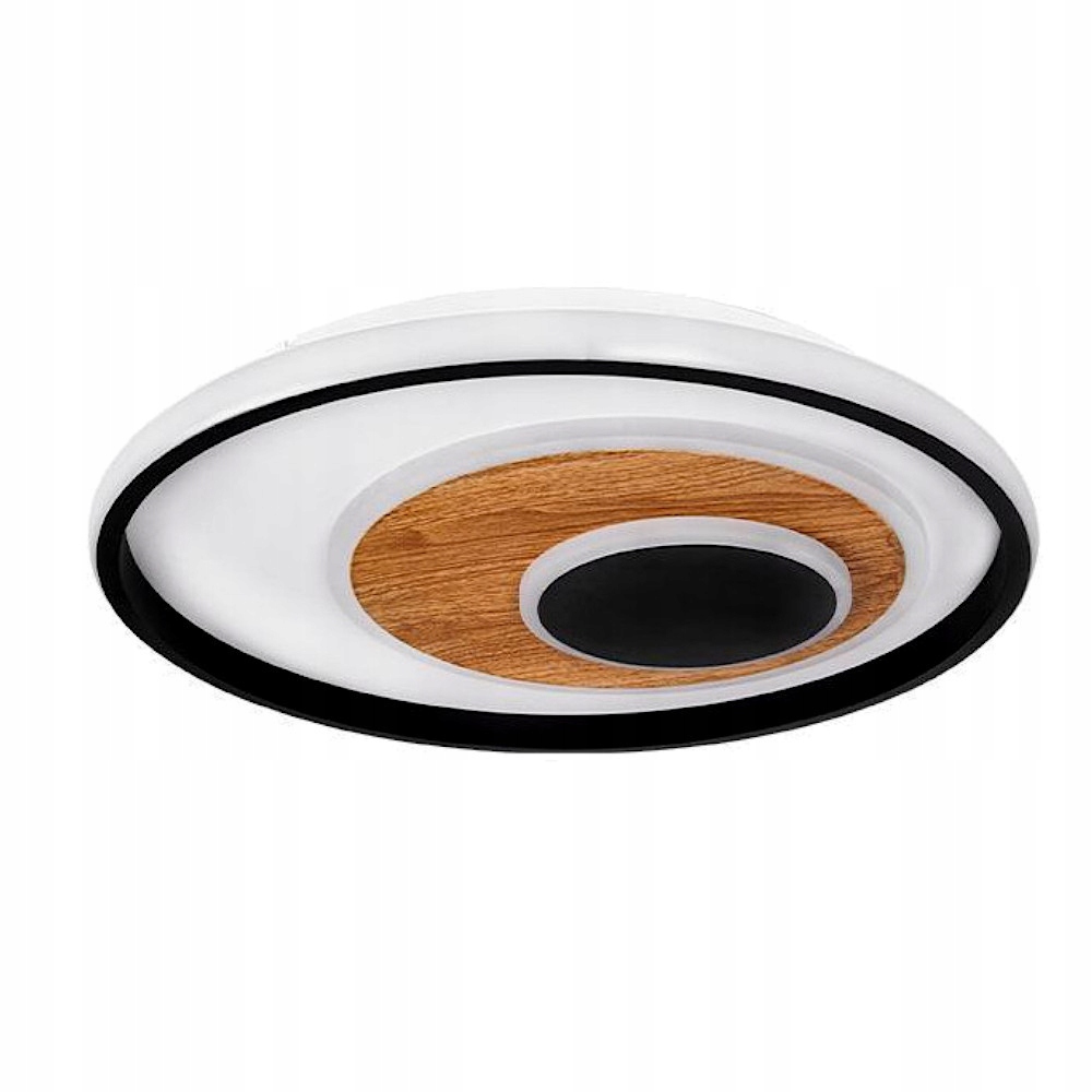 Matný Led Lustr 29W Bílý Černý Ø400 MM