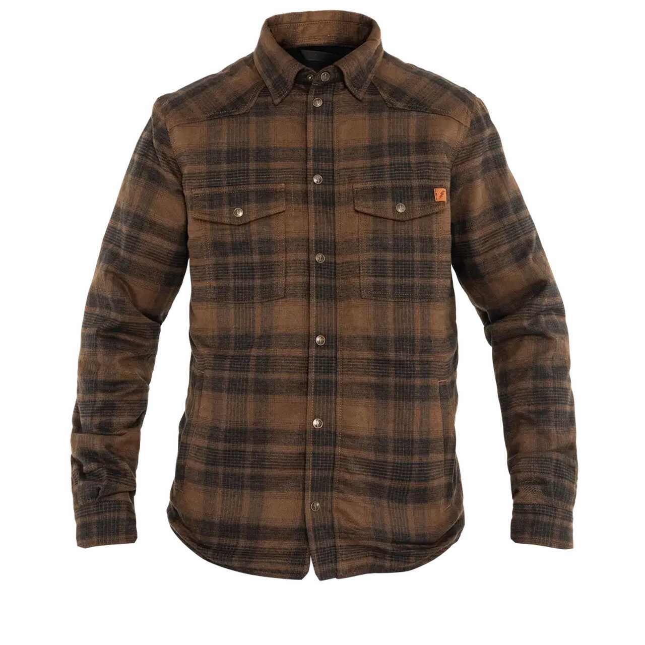 Motocyklová košeľa John Doe Motoshirt Jacket Brown S