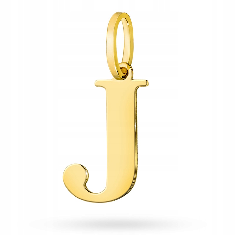 Złota Zawieszka Wisiorek Literka J pr. 585 14k