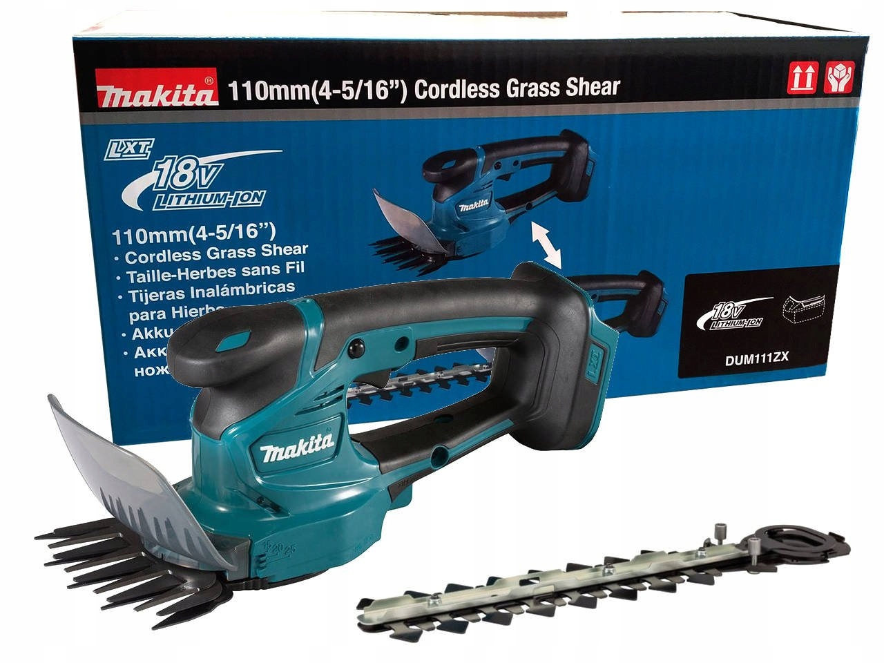 Makita Akumulatorowe nożyce do trawy i żywopłotu 18V Lxt DUM111ZX Makita Pl