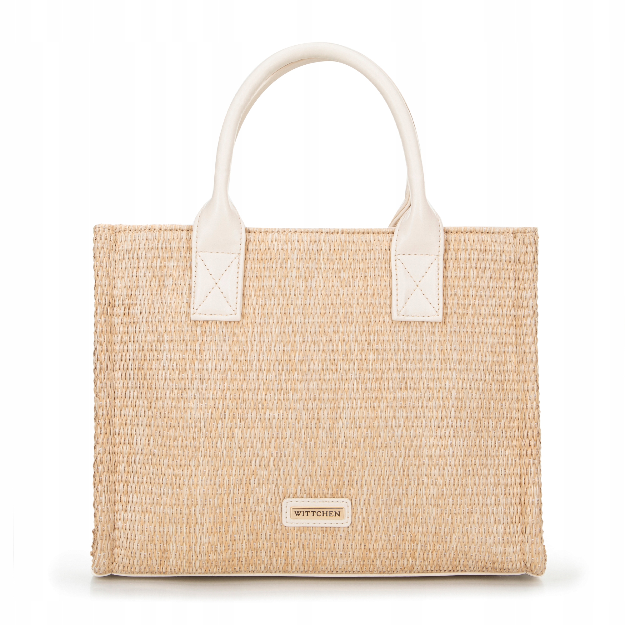 Kufřík boho s nastavitelným popruhem Wittchen 100-4Y-404-90 z béžové pleteniny