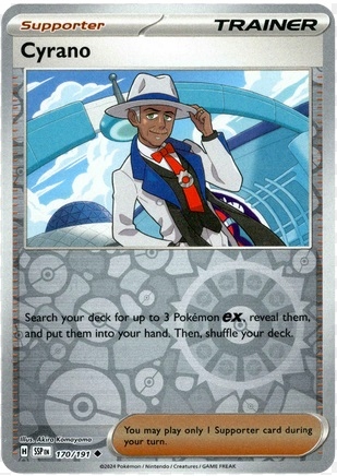 Karta Pokemon TCG Cyrano (170/191) Reverse Holo