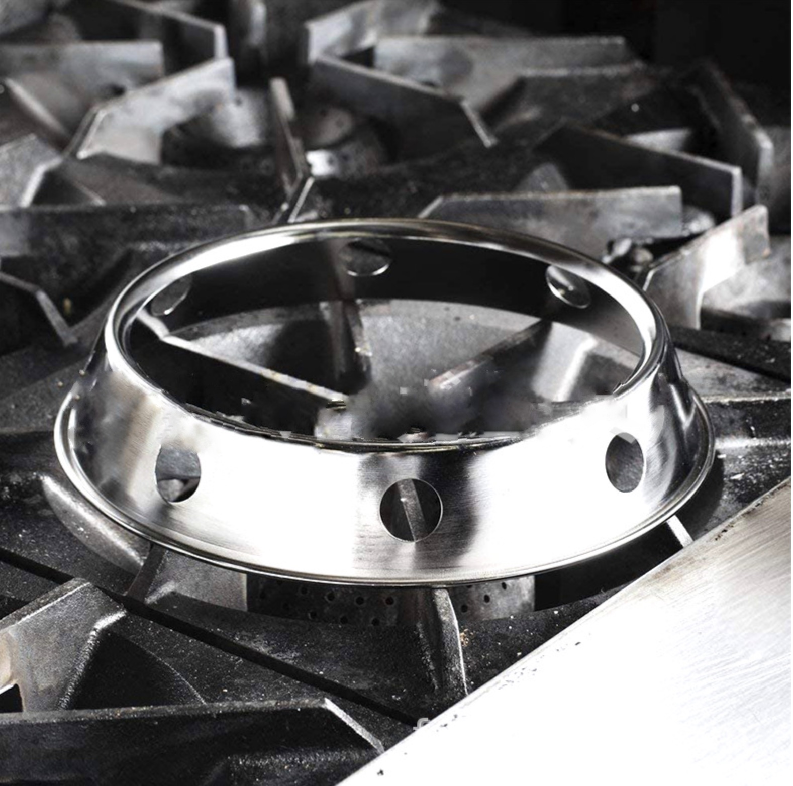 PIERŚCIEŃ STABILIZUJĄCY DO WOKA PODSTAWKA 25 CM Kolor srebrny