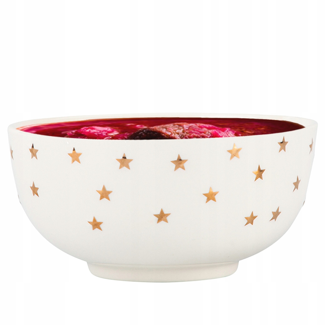 

Miska Świąteczna Do Zupy Ice Queen Złote Gwiazdki