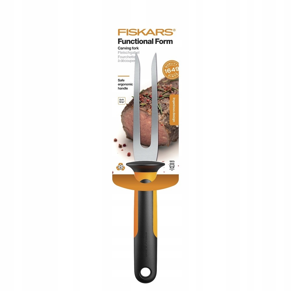 FISKARS FF Widelec do serwowania mięs 11cm szpikulec kuchenny grill 1057548 Linia Functional Form