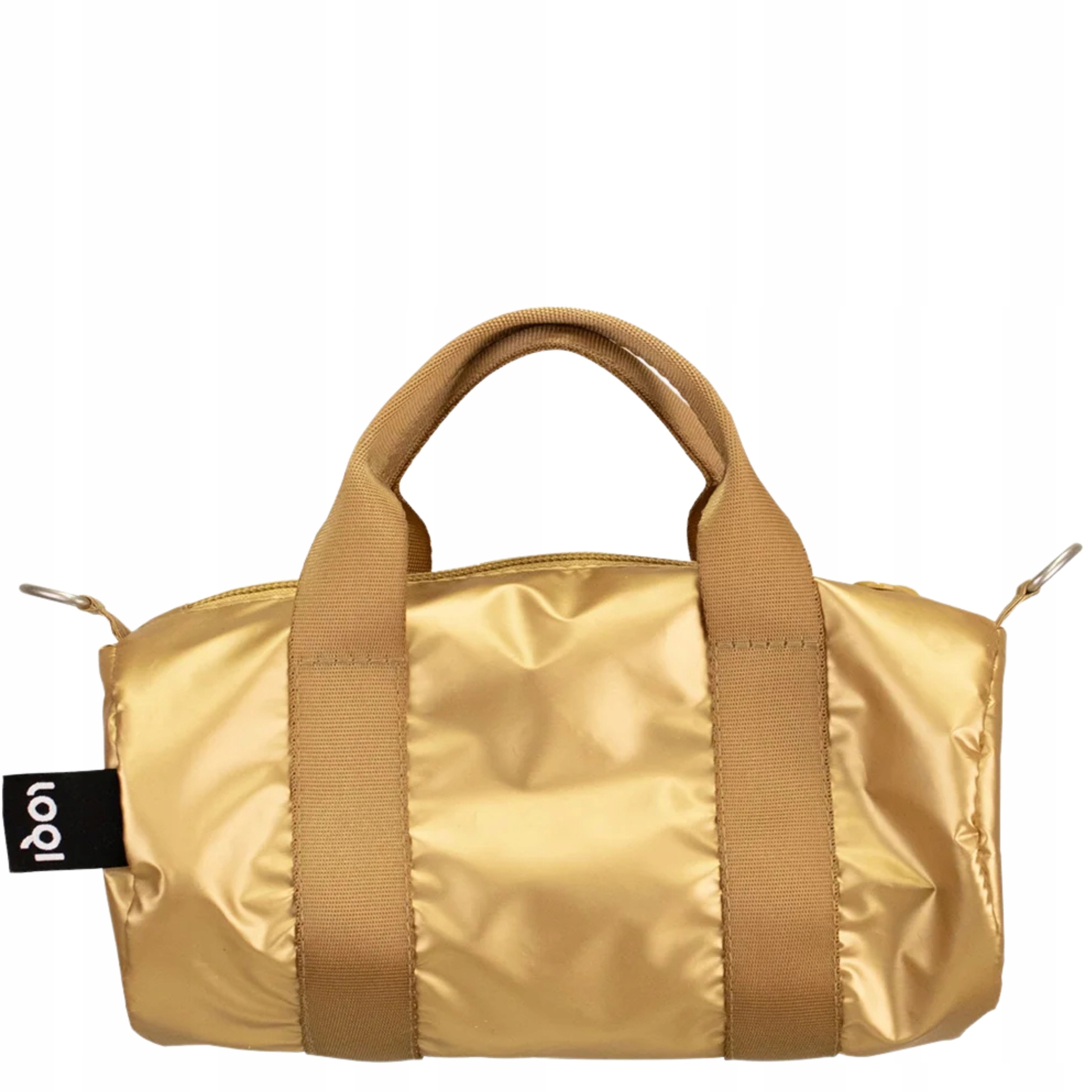 Torba Podróżna Metallic Gold Loqi Stylowy Wodoodporny Bagaż Podręczny