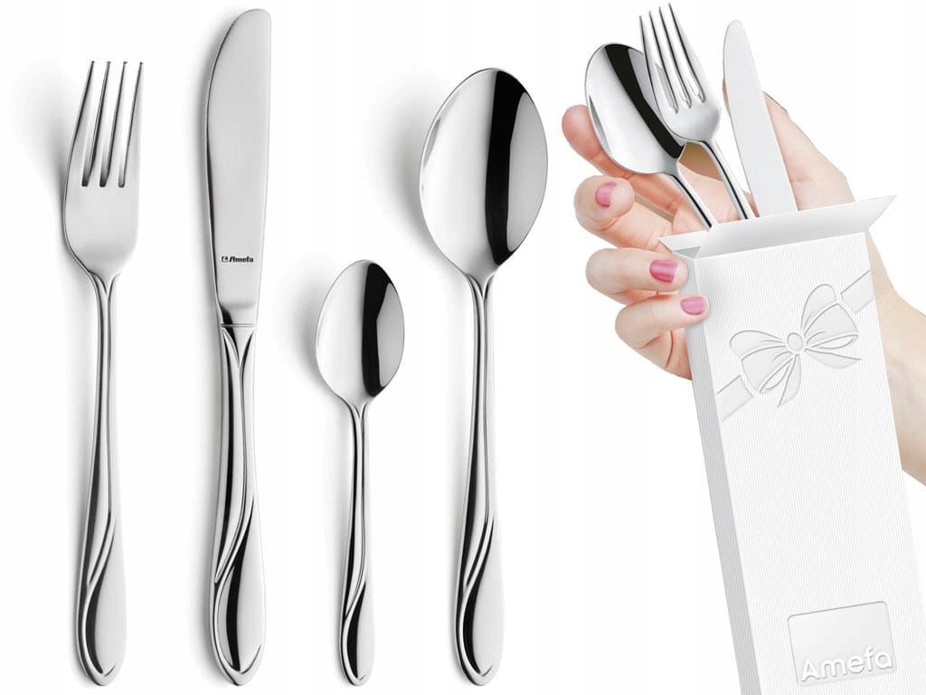 

Sztućce obiadowe Amefa Whisper 1405 48el 12os 18/0
