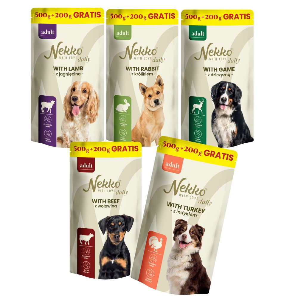 Nekko Daily vlhké krmivo 20x500g 200g Bonus