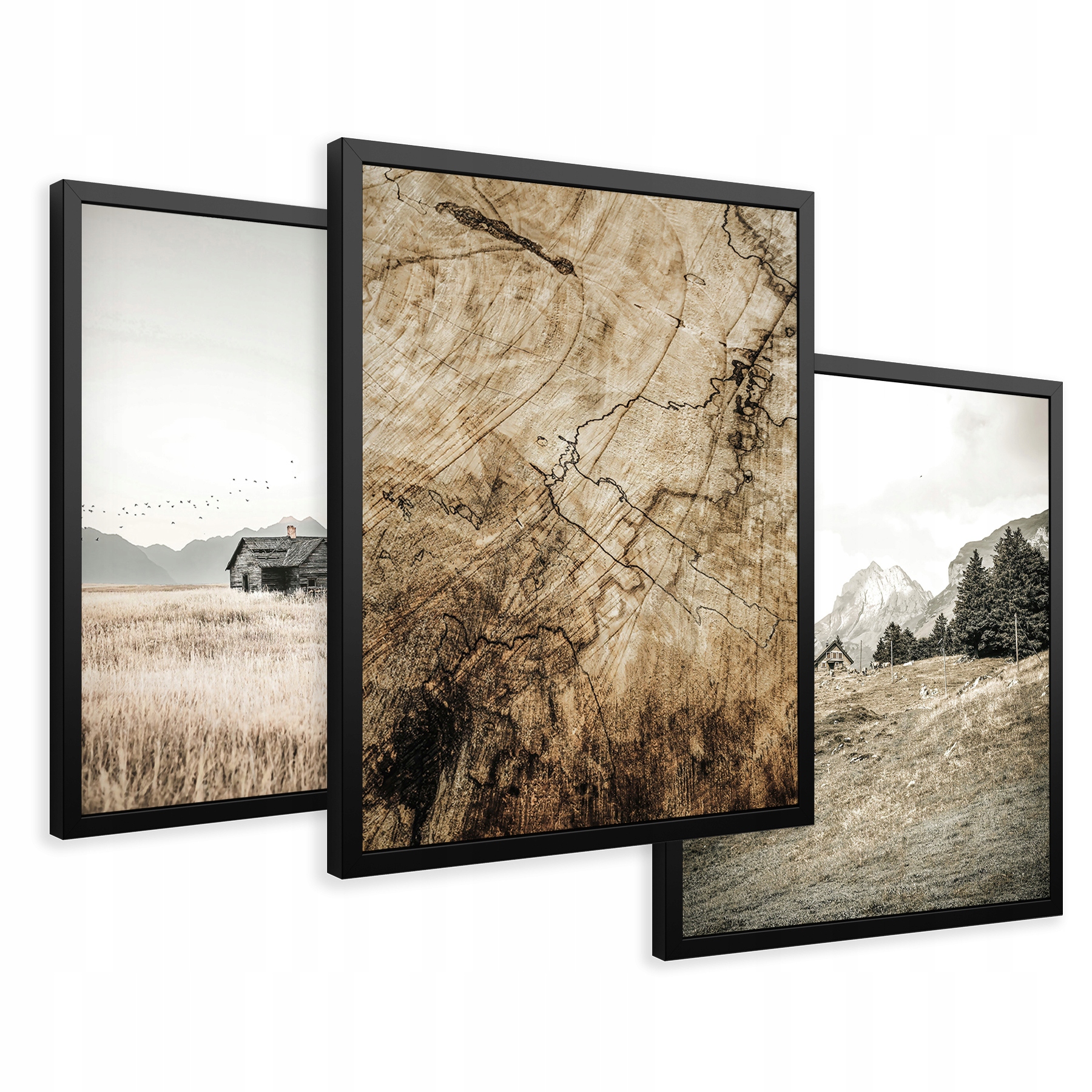 

Obrazy w ramie rustykalne pejzaże góry 43x99