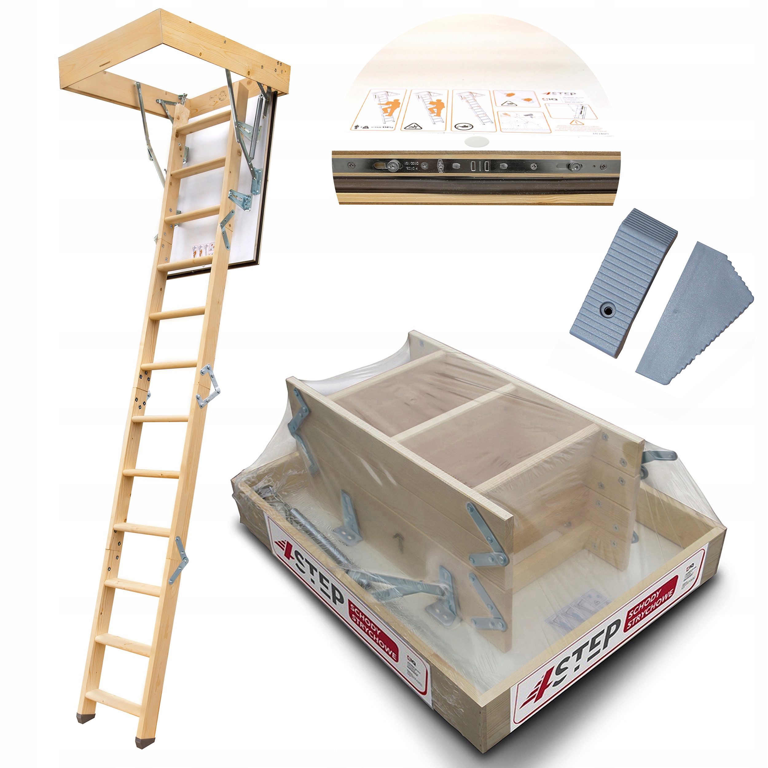 Půdní schody Výlez do podkroví 4STEP Greenline 90x60 35 mm 1,05 W/m2K H280