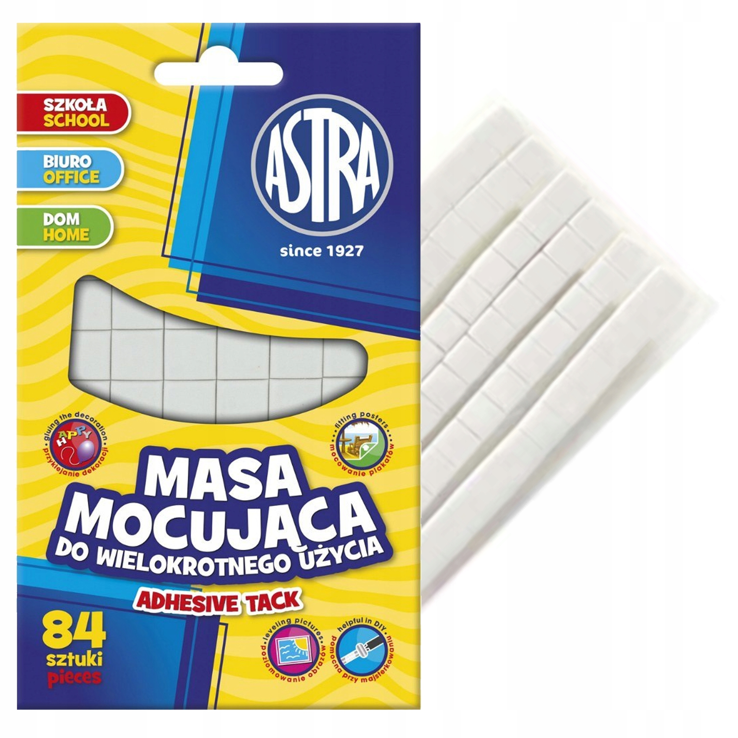 

Masa Mocująca 50G Kwadraciki 84 Sztuki Astra