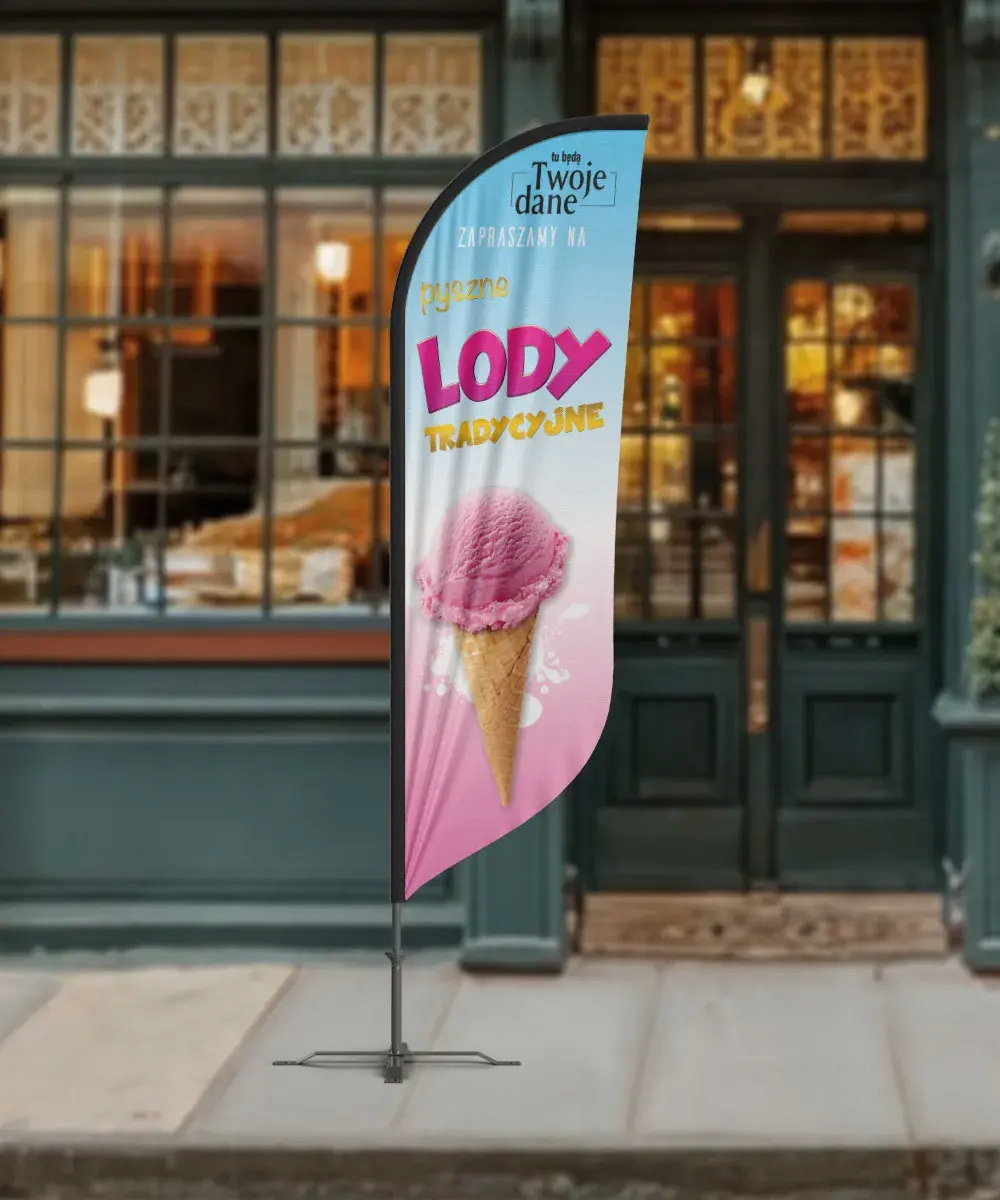 Lody nr 32 Beachflag Winder Flaga