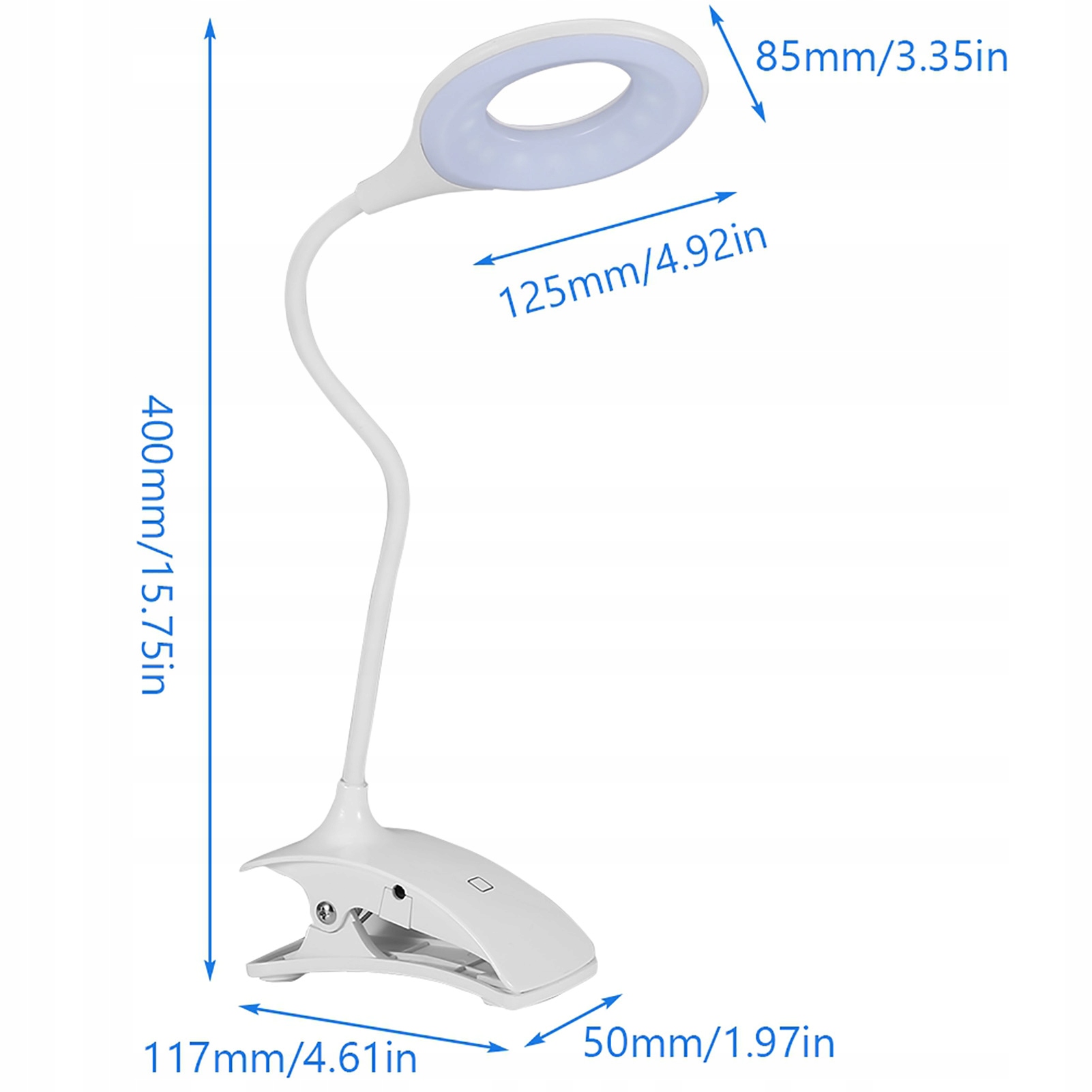 LAMPKA DO CZYTANIA LED Z KLIPSEM USB Marka bez marki