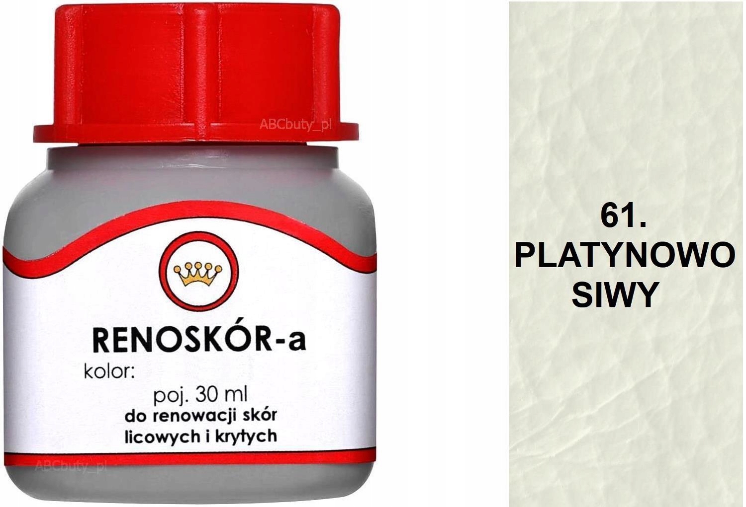 PLATYNOWO-SIWY RENOSKÓR FARBA DO BUTÓW SKÓR WILBRA Marka inna