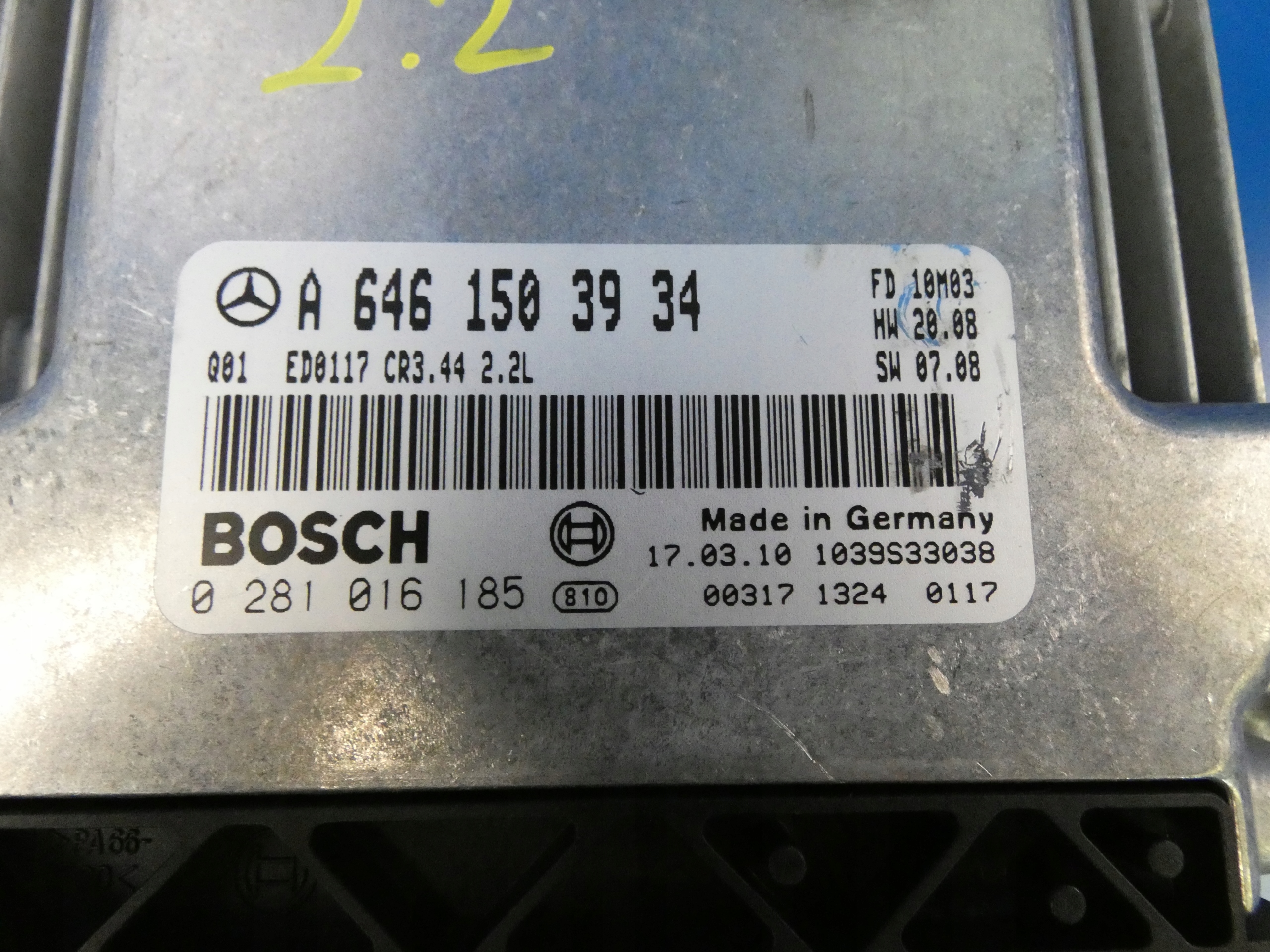 MERCEDES CLC W203 CL203 computer of the engine control unit