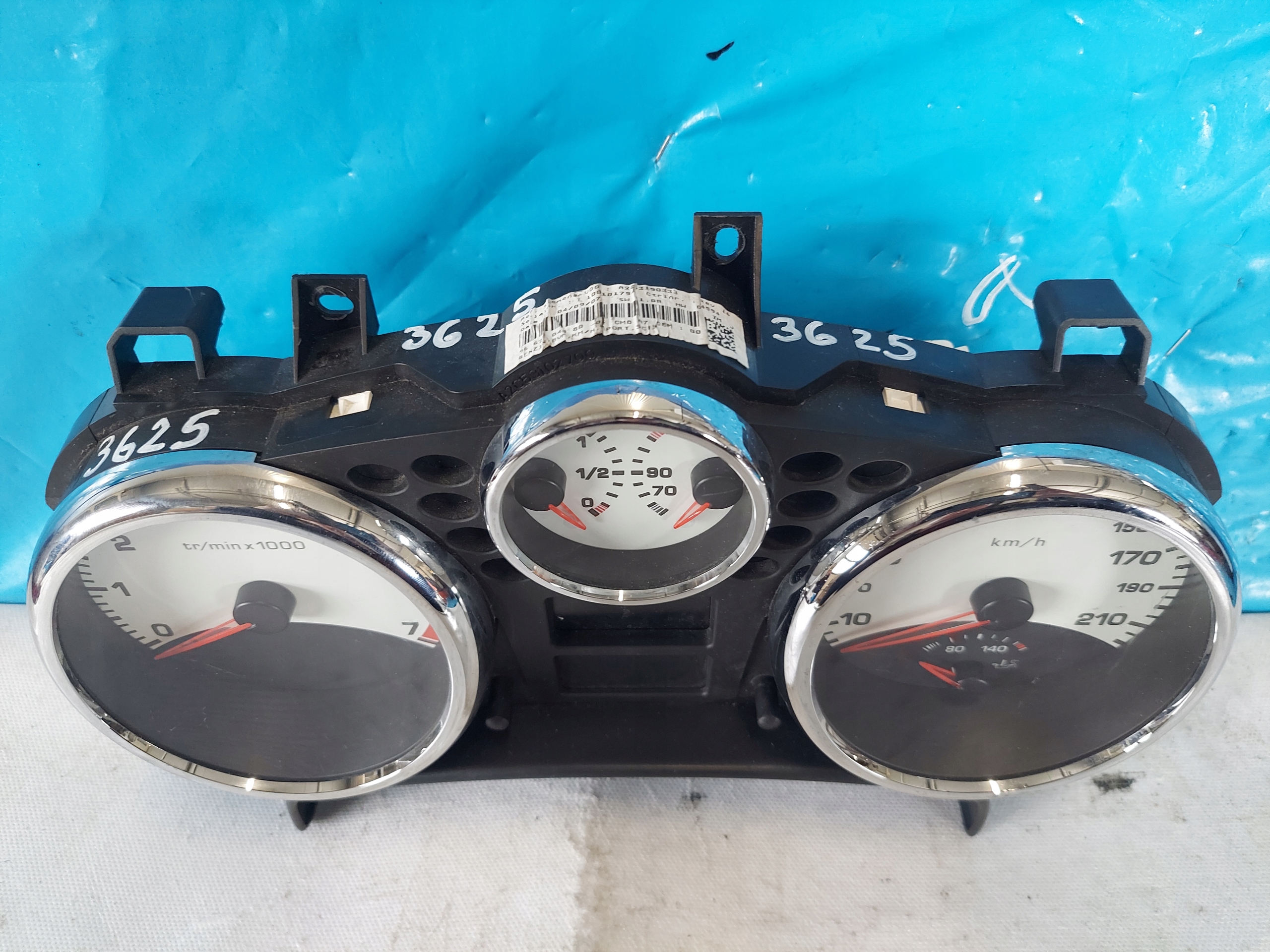 dials clock PEUGEOT 207 CC 1.6 16V 9662504080