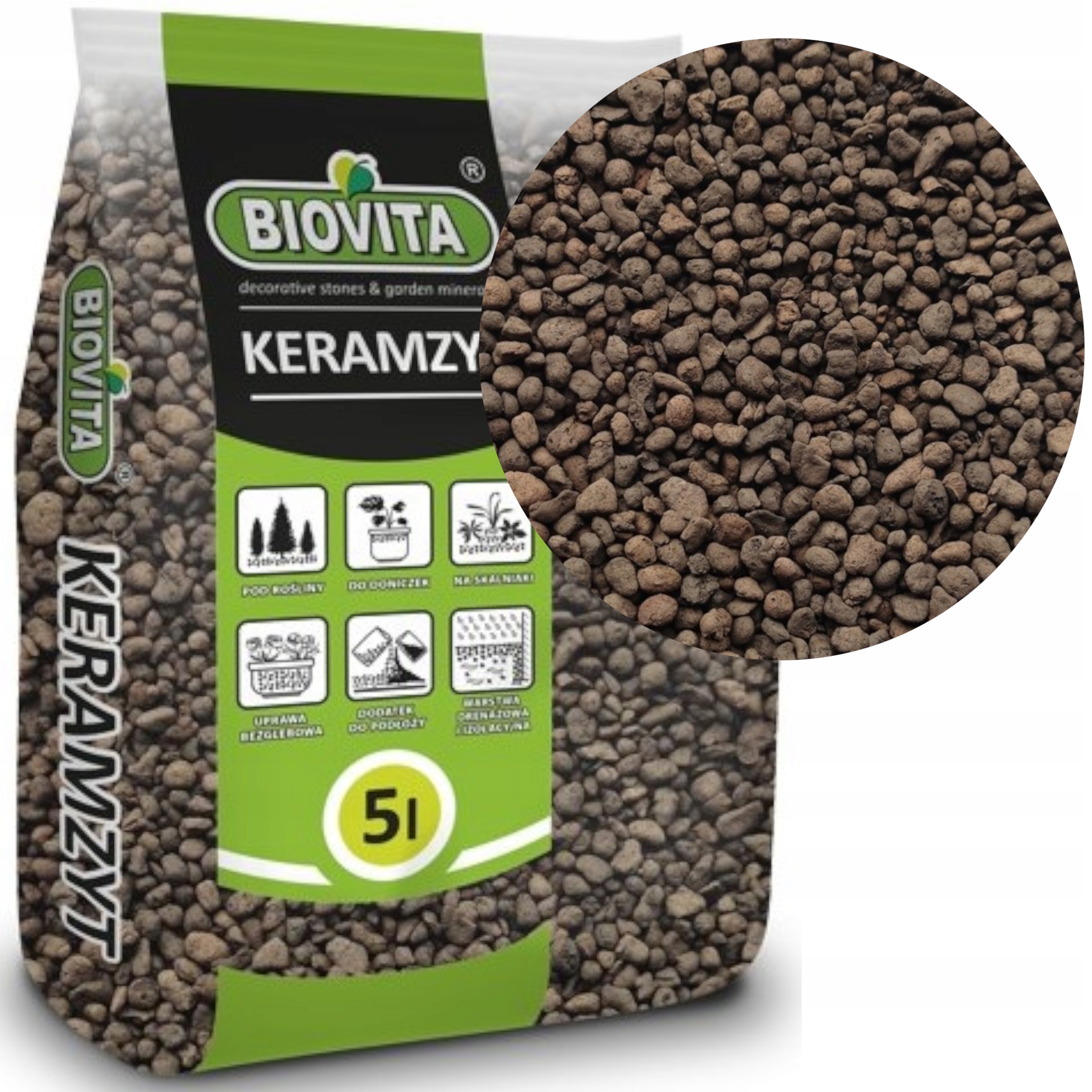 

Keramzyt Drobny 4-8mm 5l Biovita