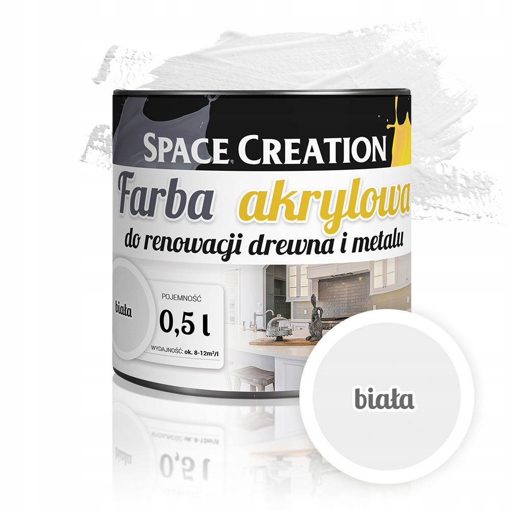 

Farba akrylowa renowacyjna 0,5l Stylizacja mebli