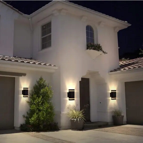 KINKIET ZEWNĘTRZNY LAMPA ELEWACYJNA GU10 CZARNY Barwa światła inny