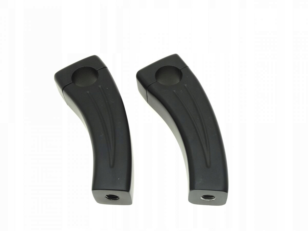 XH6014-002-25MM - RISERY КРІПЛЕННЯ НА КЕРМО ДЮЙМА МАТОВИЙ ЧОРНИЙ 14 СМ