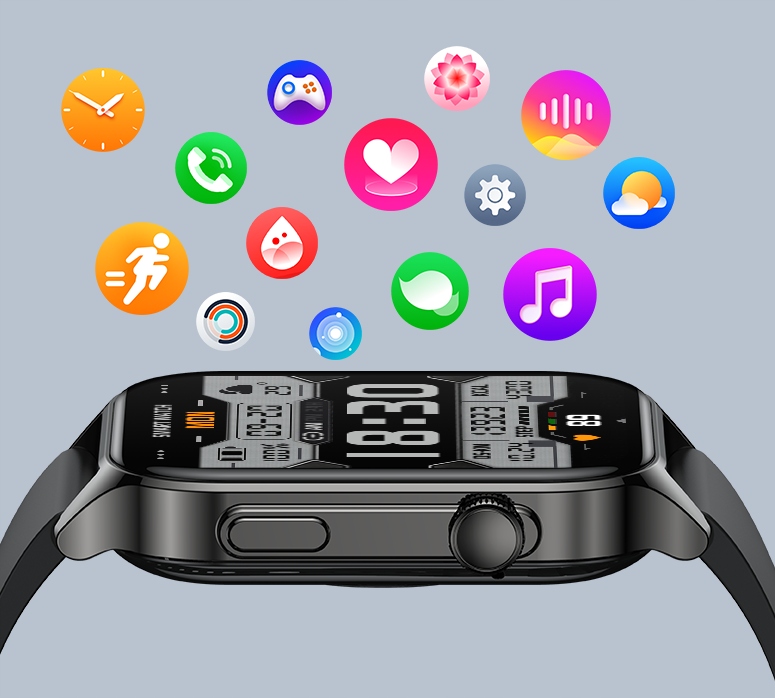 WSPANIAŁY SMARTWATCH MENU PL ROZMOWY WODOODPORNY IP68 TĘTNO CIŚNIENIE TLEN Kompatybilność systemowa Android iOS