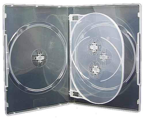 

Pudełka 14MM jak Amaray Clear na 4 płyt DVD 1 szt