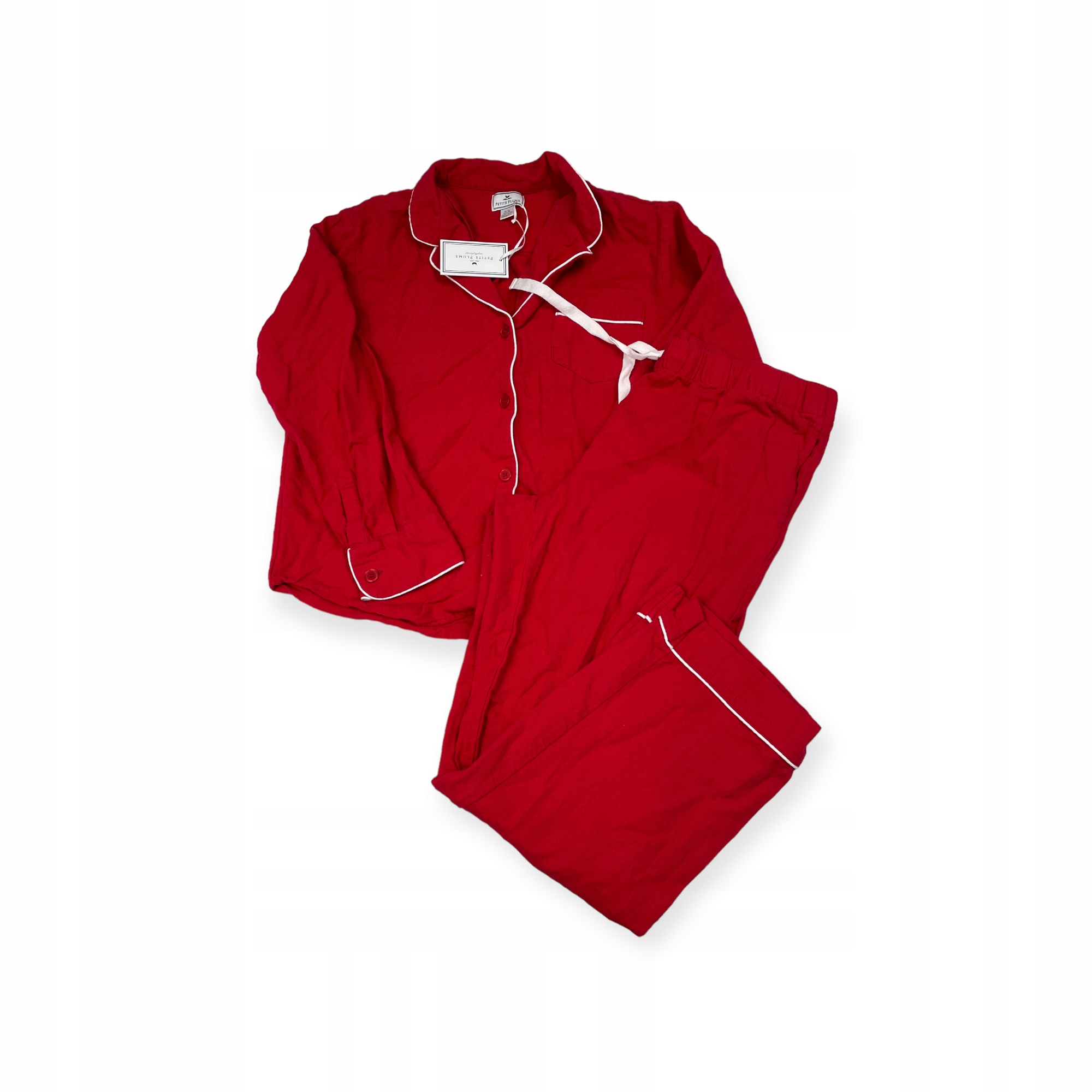 Dámské pyžamo komplet červené Petite Plume L
