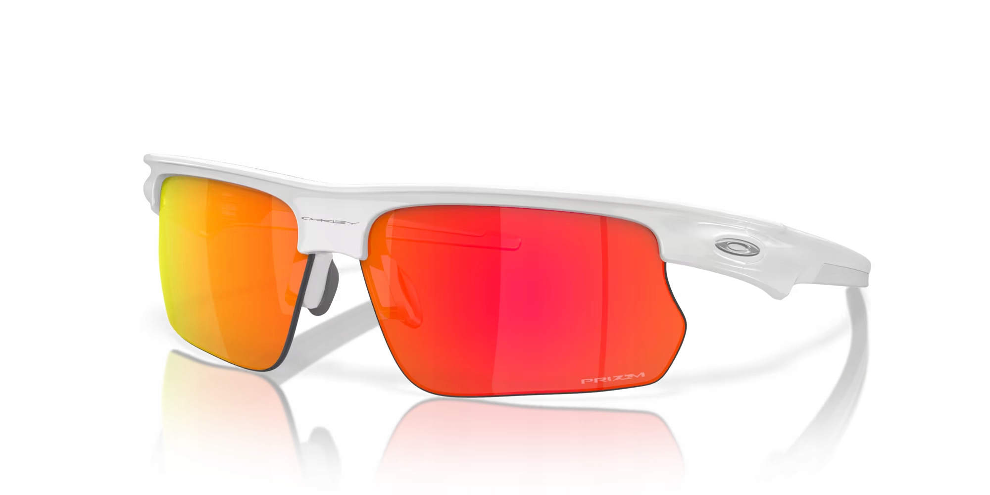 Brýle Oakley BiSphaera Polished White, Prizm Ruby
