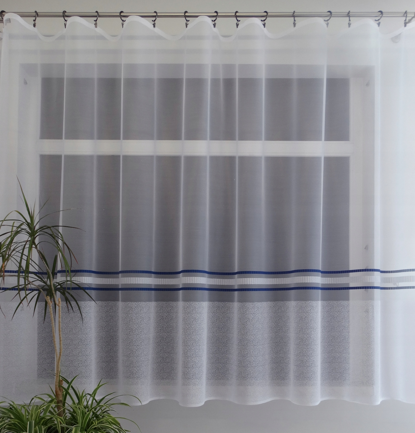 Mg Záclona 352870 Bílá granátová 250x250 Bt obšitá M