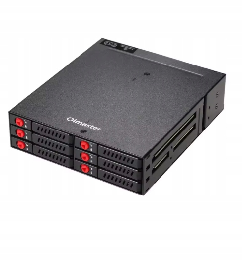 Kieszeń Obudowa Dysku 6 x 2.5" Sata Adapter na Pc 5.25" Ssd Hdd Olmaster