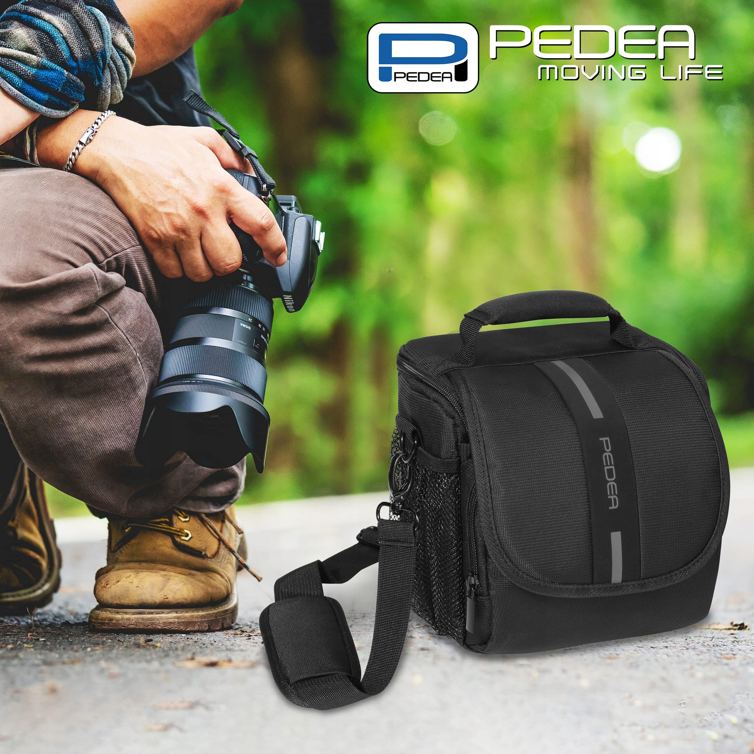 PEDEA Torba Na Aparat Essex DSLR SLR Szara Rozmiar M — miniatura 6